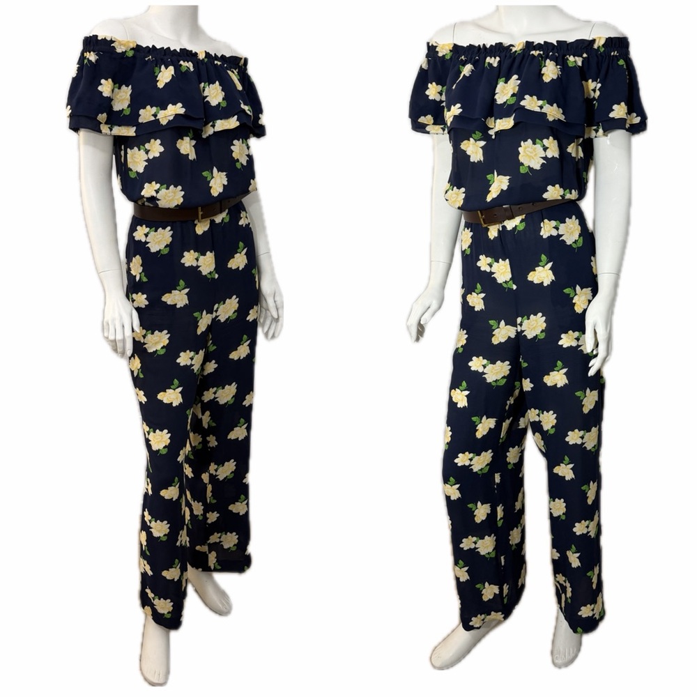 Michael Kors Collection $2495 Runway & Celeb Fave Silk Roses Dress Jumpsuit 8 - Picture 10 of 16